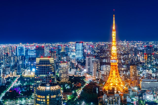 日本の首都、東京の地価は?(出所:PIXTA)