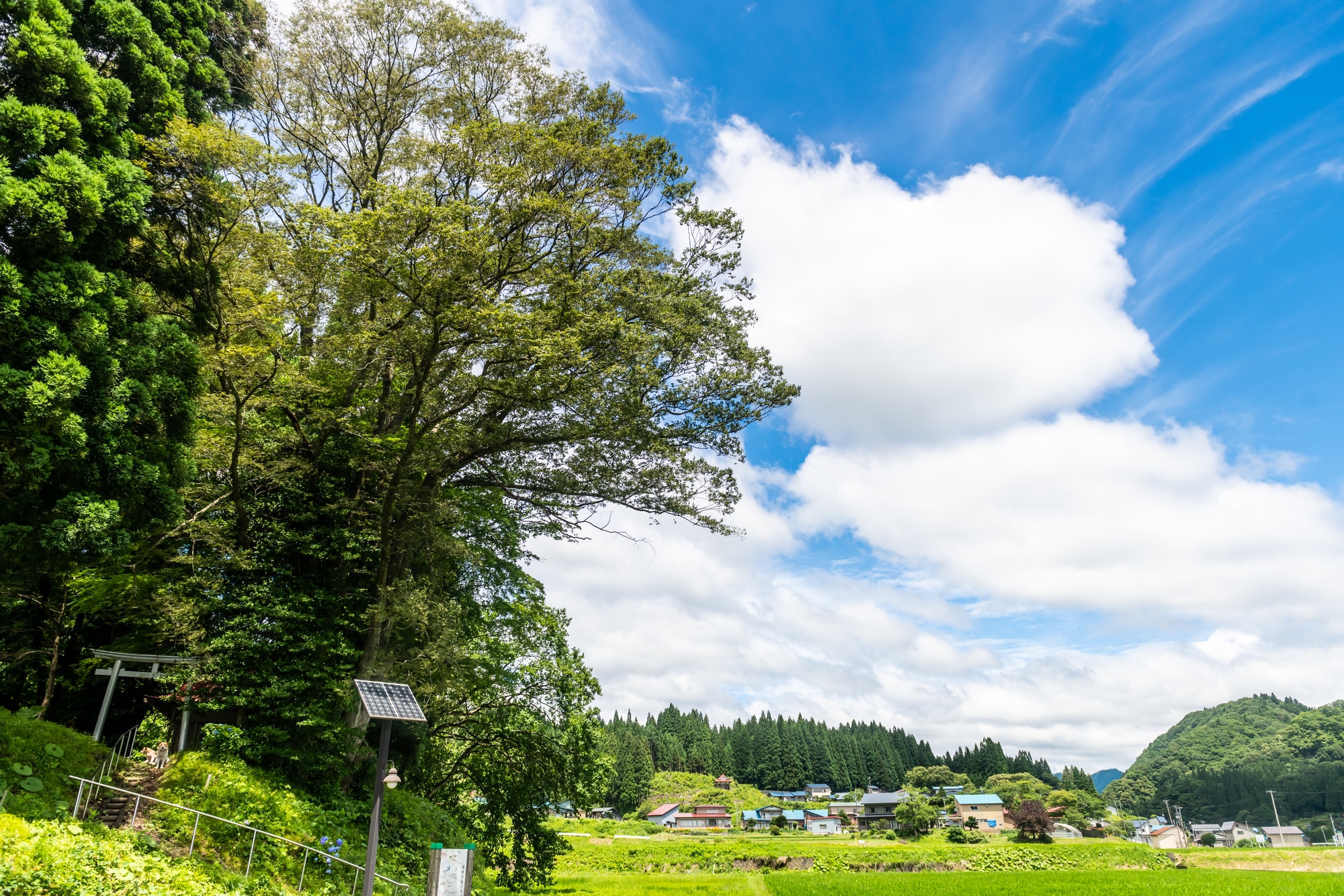 住み続けたいと思う住民が多い藤里町