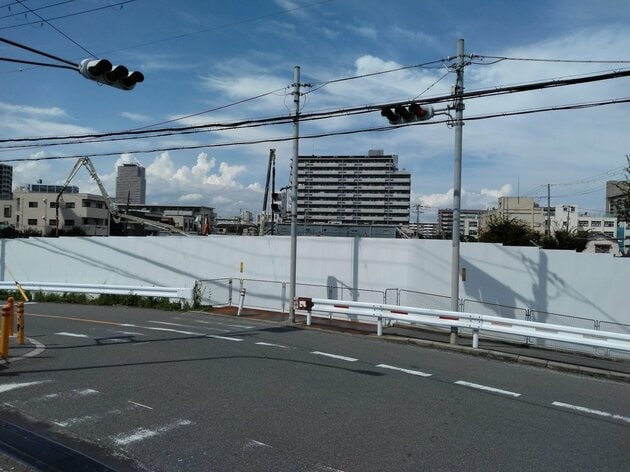 「ローレルコート大阪城公園」建設予定地の北側