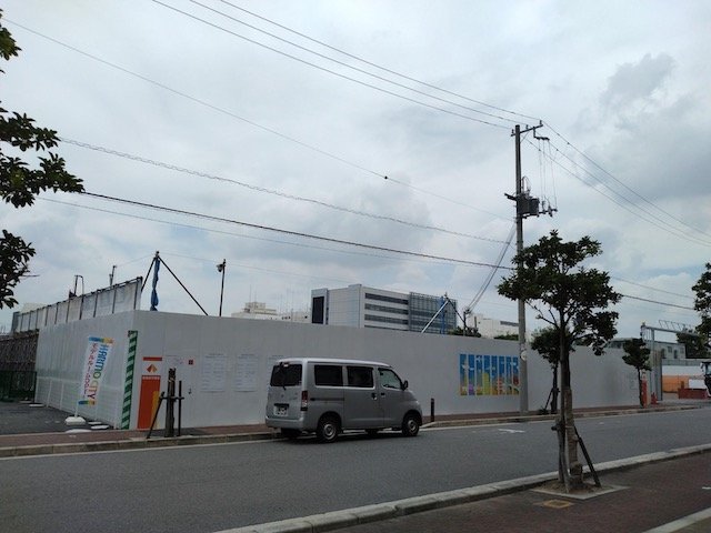「ハルモシティ」建設地。地盤工事中