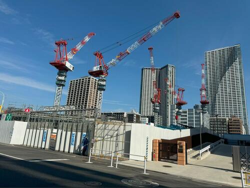 「ザ・豊海タワー」建設地の様子(2024年2月10日筆者撮影)