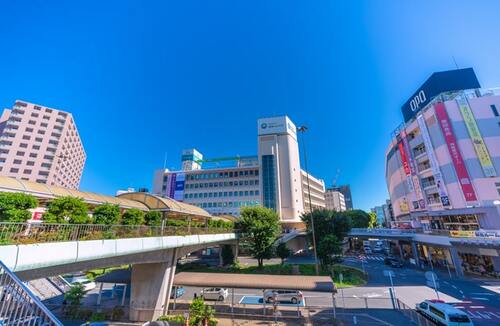 神奈川県藤沢市にある藤沢駅周辺の様子