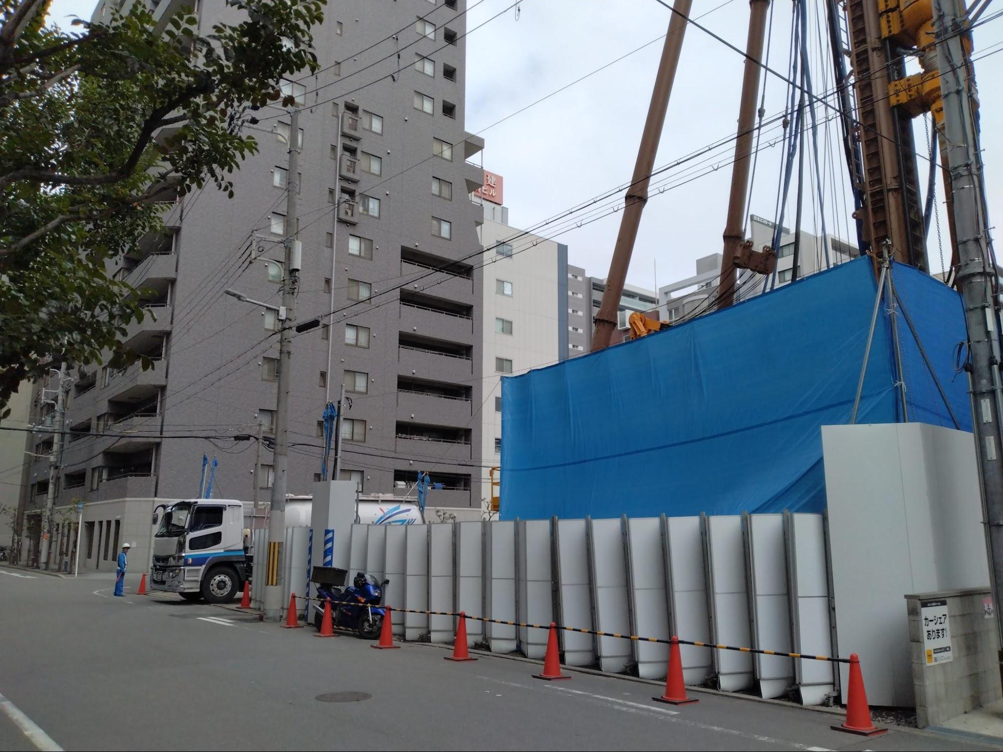 現地西側より
