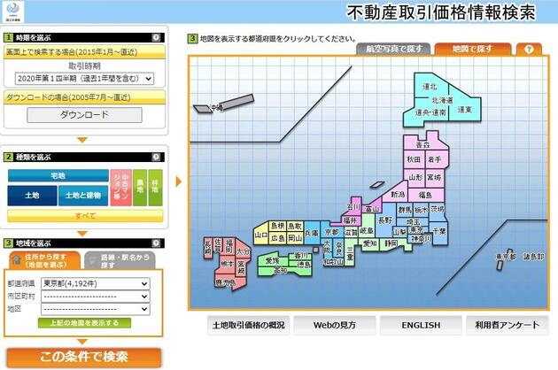 不動産情報ライブラリ