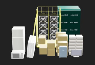 ヤマトホームコンビニエンスの単身引越し（単身パック）サービス「わたしの引越」。専用ボックスにどのくらい荷物が入るかイメージできる
