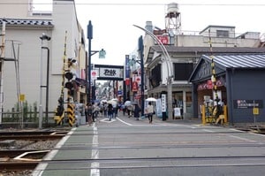 戸越銀座駅から戸越銀座商店街を臨む