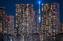 東京湾岸エリアのタワーマンション群