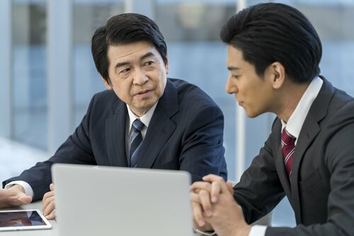 銀行で若手への指導指示が出た