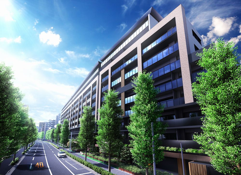 リビオシティ文京小石川の完成予想CG（出典：公式ホームページから）