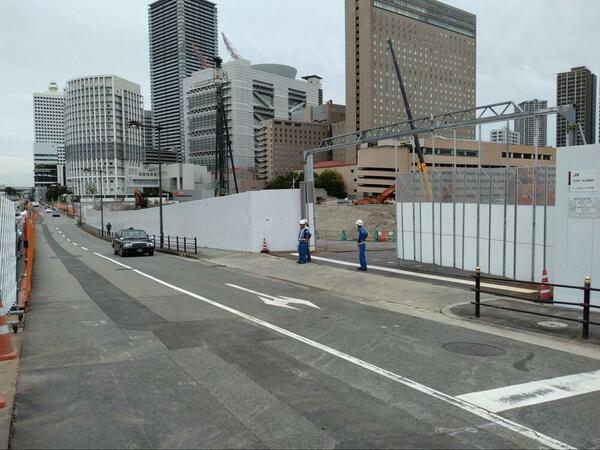 中之島5丁目計画（仮称）南側の2025年10月時点の様子（撮影：筆者）