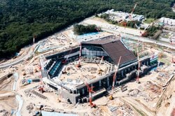 工事中の日本ハム新球場