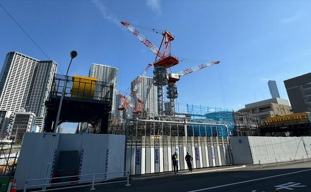 ザ・豊海タワー工事現場