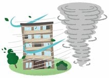 aマンションも風災補償が必要な時代に！ 台風や強風・竜巻の増加で、風災被害のリスクは増している