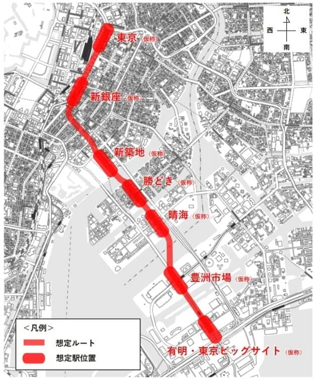 臨海地下鉄構想の事業計画案