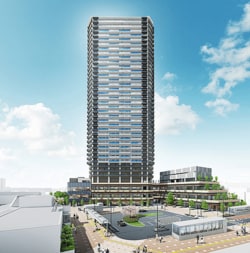 「THE TOWER JUJO（ザ・タワー十条）」の外観完成予想CG