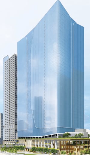 日本橋一丁目東地区 2棟の超高層ビルのイメージパース​