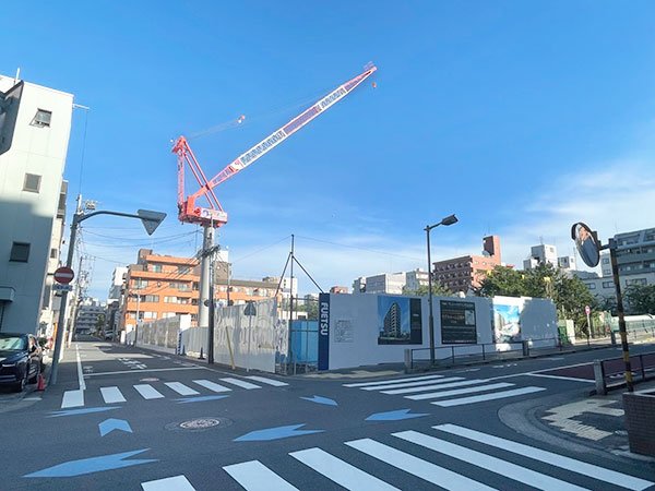 南東角地の「ヴェレーナグラン門前仲町」現地