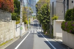 松濤の街並み
