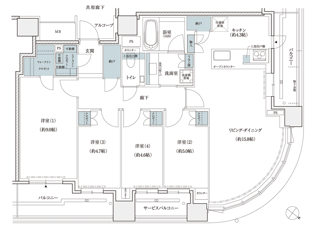 先行間取り・関電不動産開発ホームページ資料請求者限定サイトより