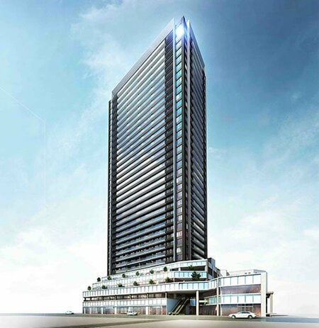 「ライオンズ岐阜プレミストタワー35」の完成予想図