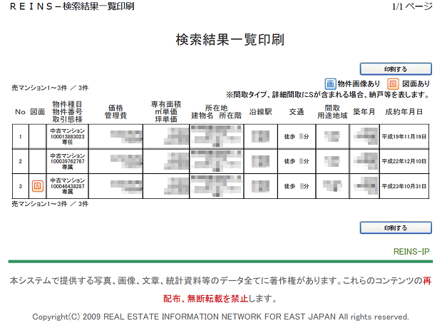 A社の資料（成約事例）