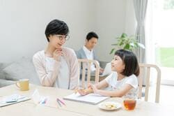 リビングの勉強スペース