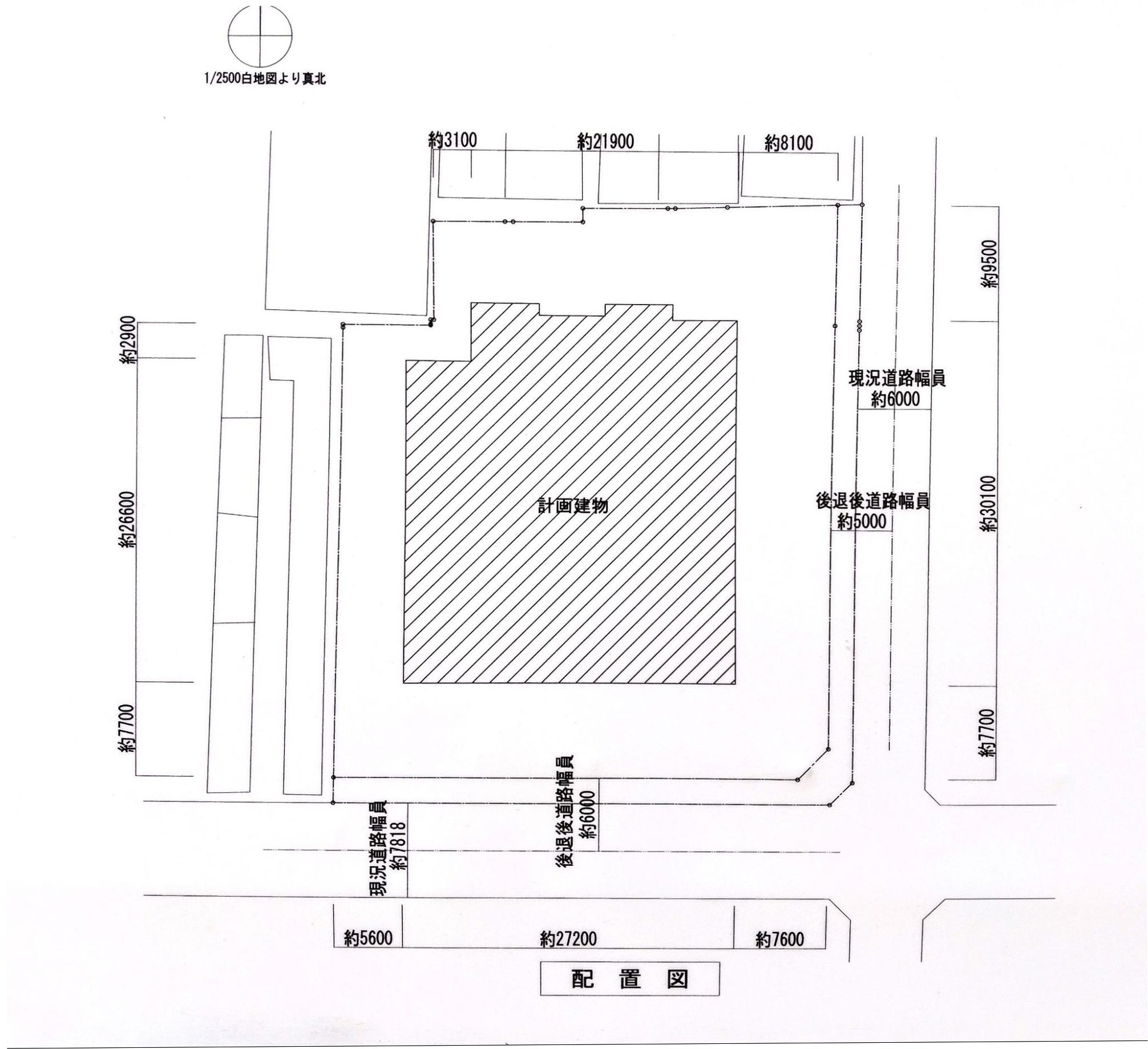 「（仮）パークタワー大阪心斎橋」現地南側（筆者撮影）