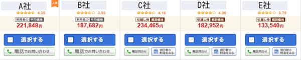 引越し侍 見積もり