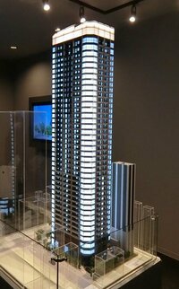 「ブランズタワー大阪本町」の完成予想模型
