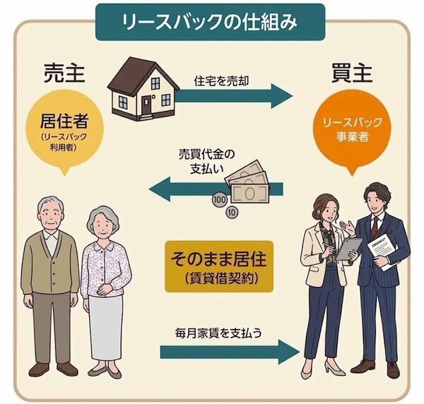 リースバックの仕組み