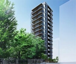 野村不動産「プラウド神田駿河台」完成予想図（資料：野村不動産リリース資料より）