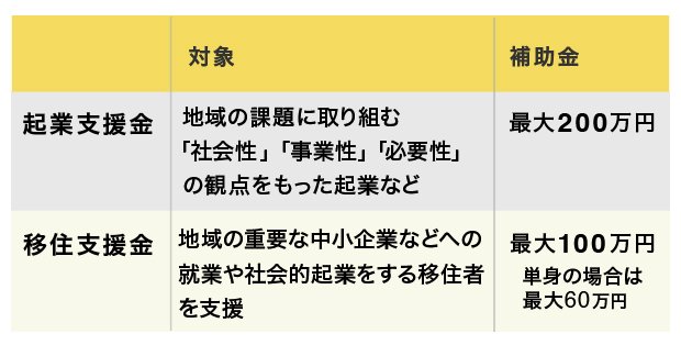 図表　 国の「地方創生移住支援金」と「企業支援金制度」の概要