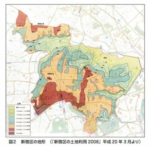 新宿区の地形