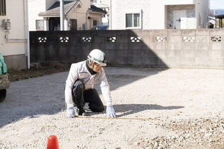 住宅会社による土地調査
