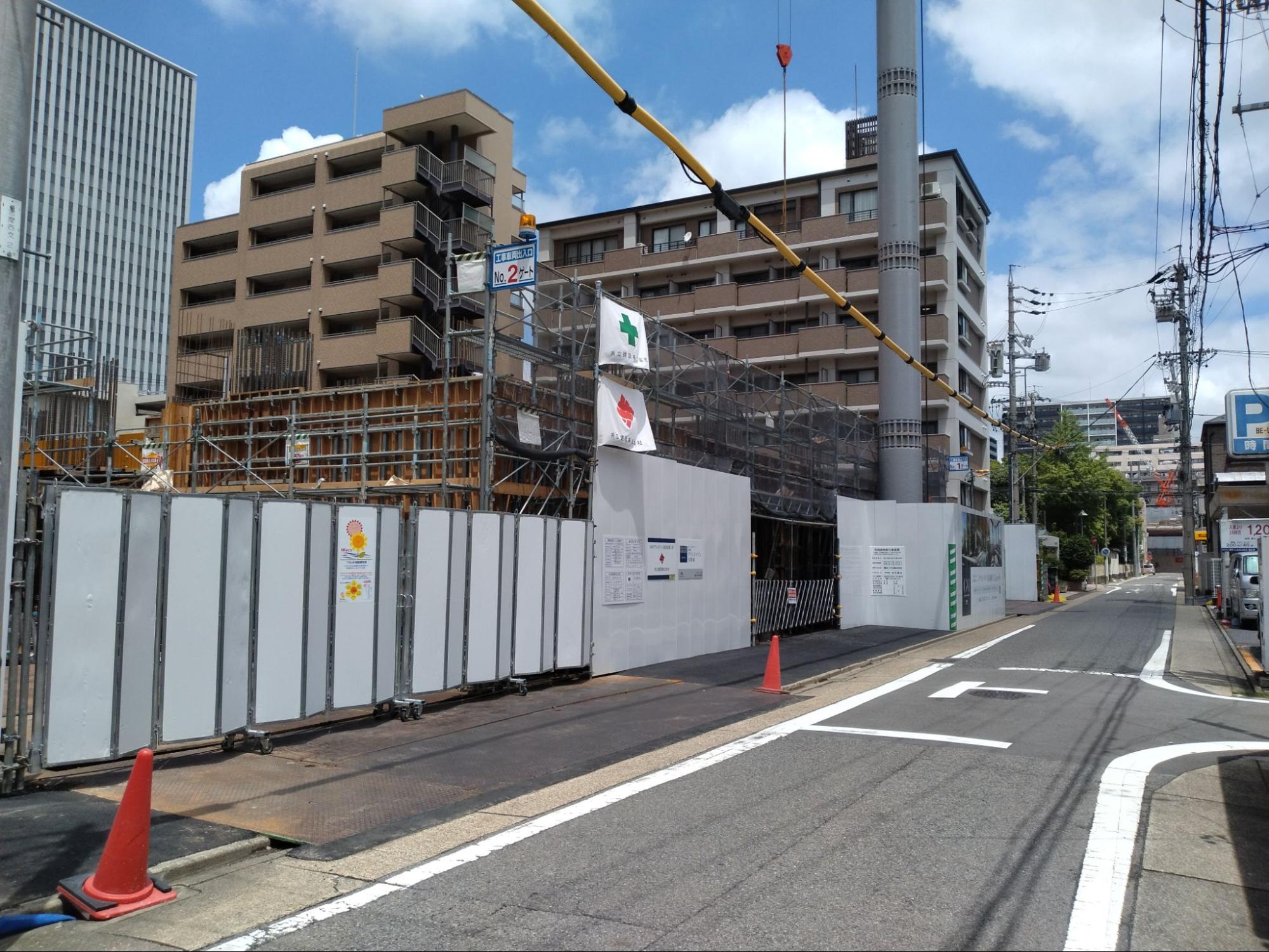 「グランドメゾン名駅」現地東側（筆者撮影）