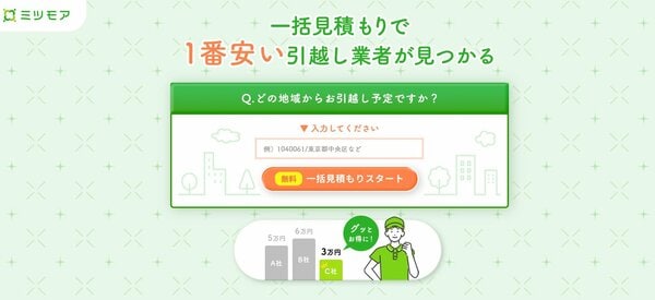 ミツモアの引越し見積もり