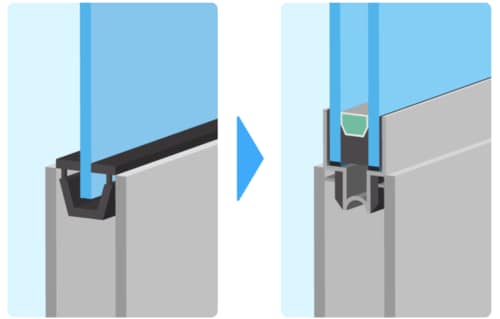 ガラス交換イラスト