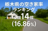 栃木県の空き家率は16.86％で全国14位！　ランキング、長期推移、活用事例などを解説