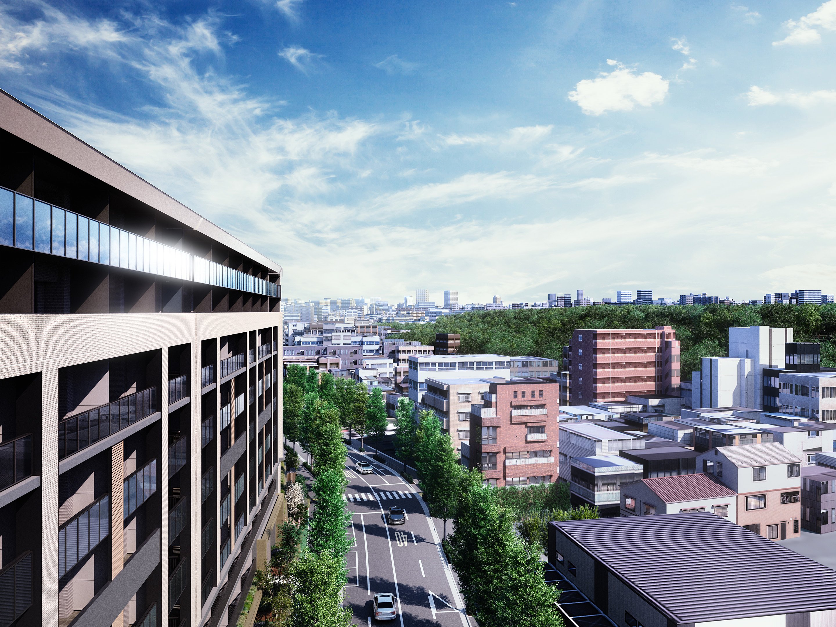 「リビオシティ文京小石川」の完成予想CG（公式サイトより）