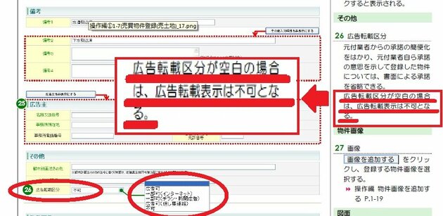レインズの広告転載区分は、デフォルトだと「不可」
