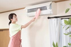 エアコンの掃除、試運転