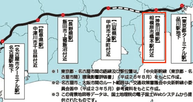 神奈川県「リニア中央新幹線の概要」