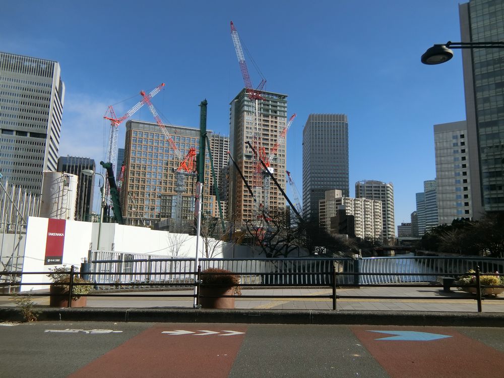 ブランズタワー大崎の建設地（2025年1月筆者撮影）